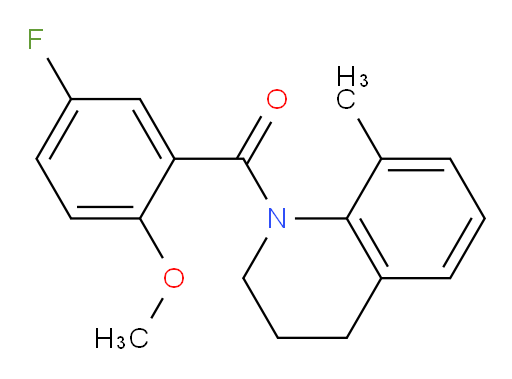 (5-fluoro-2-methoxyphenyl)(8-methyl-3,4-dihydroquinolin-1(2H)-yl)methanone