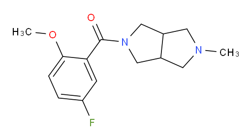 (5-fluoro-2-methoxyphenyl)(5-methylhexahydropyrrolo[3,4-c]pyrrol-2(1H)-yl)methanone