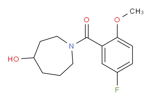 (5-fluoro-2-methoxyphenyl)(4-hydroxyazepan-1-yl)methanone