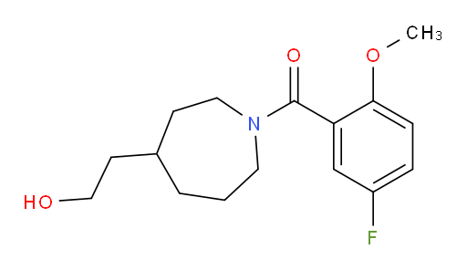 (5-fluoro-2-methoxyphenyl)(4-(2-hydroxyethyl)azepan-1-yl)methanone