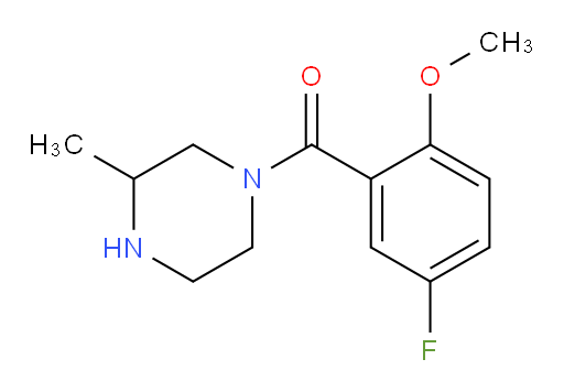 (5-fluoro-2-methoxyphenyl)(3-methylpiperazin-1-yl)methanone