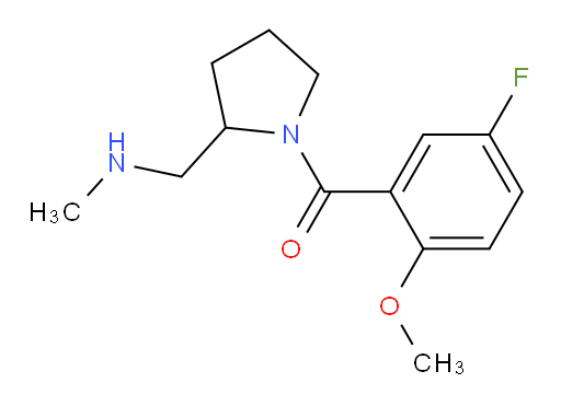 (5-fluoro-2-methoxyphenyl)(2-((methylamino)methyl)pyrrolidin-1-yl)methanone