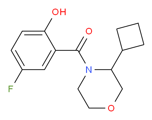 (3-cyclobutylmorpholino)(5-fluoro-2-hydroxyphenyl)methanone