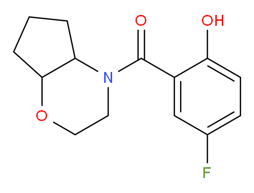 (5-fluoro-2-hydroxyphenyl)(hexahydrocyclopenta[b][1,4]oxazin-4(4aH)-yl)methanone