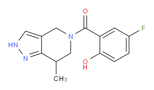 (5-fluoro-2-hydroxyphenyl)(7-methyl-6,7-dihydro-2H-pyrazolo[4,3-c]pyridin-5(4H)-yl)methanone