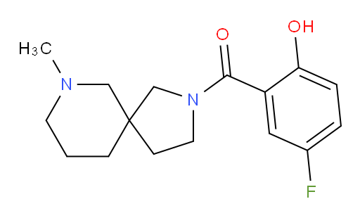 (5-fluoro-2-hydroxyphenyl)(7-methyl-2,7-diazaspiro[4.5]decan-2-yl)methanone