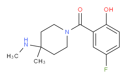 (5-fluoro-2-hydroxyphenyl)(4-methyl-4-(methylamino)piperidin-1-yl)methanone