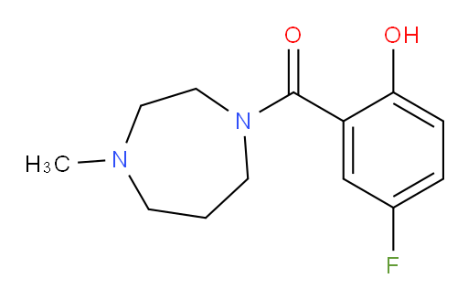 (5-fluoro-2-hydroxyphenyl)(4-methyl-1,4-diazepan-1-yl)methanone