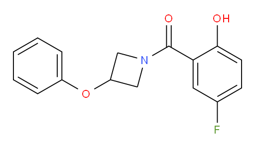 (5-fluoro-2-hydroxyphenyl)(3-phenoxyazetidin-1-yl)methanone