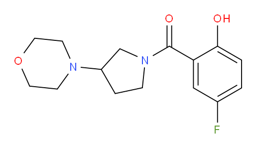 (5-fluoro-2-hydroxyphenyl)(3-morpholinopyrrolidin-1-yl)methanone