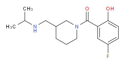 (5-fluoro-2-hydroxyphenyl)(3-((isopropylamino)methyl)piperidin-1-yl)methanone