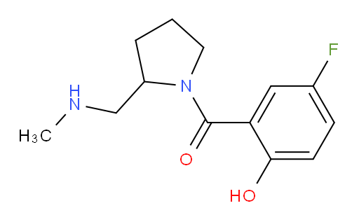 (5-fluoro-2-hydroxyphenyl)(2-((methylamino)methyl)pyrrolidin-1-yl)methanone