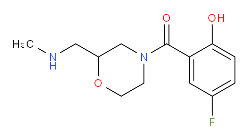 (5-fluoro-2-hydroxyphenyl)(2-((methylamino)methyl)morpholino)methanone