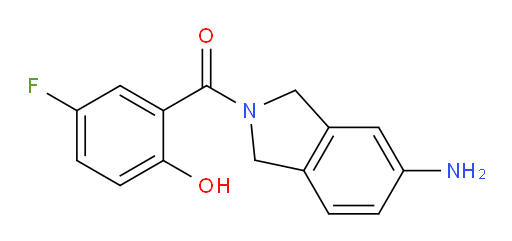 (5-aminoisoindolin-2-yl)(5-fluoro-2-hydroxyphenyl)methanone