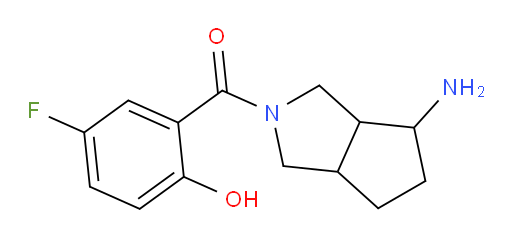 (4-aminohexahydrocyclopenta[c]pyrrol-2(1H)-yl)(5-fluoro-2-hydroxyphenyl)methanone