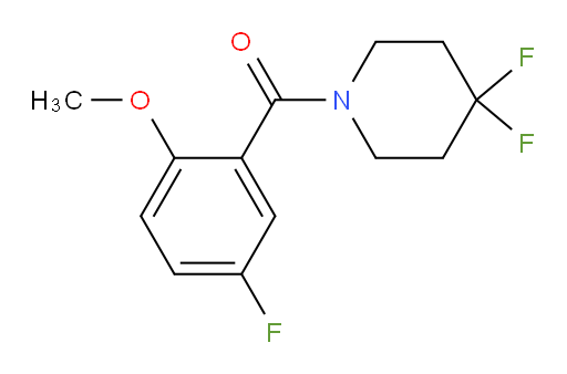 (4,4-difluoropiperidin-1-yl)(5-fluoro-2-methoxyphenyl)methanone