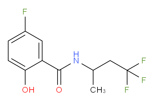 5-fluoro-2-hydroxy-N-(4,4,4-trifluorobutan-2-yl)benzamide