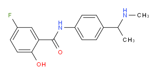 5-fluoro-2-hydroxy-N-(4-(1-(methylamino)ethyl)phenyl)benzamide