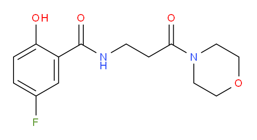 5-fluoro-2-hydroxy-N-(3-morpholino-3-oxopropyl)benzamide