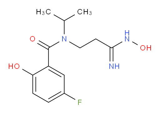 5-fluoro-2-hydroxy-N-(3-(hydroxyamino)-3-iminopropyl)-N-isopropylbenzamide