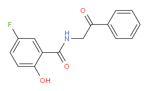5-fluoro-2-hydroxy-N-(2-oxo-2-phenylethyl)benzamide