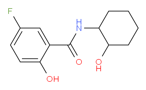 5-fluoro-2-hydroxy-N-(2-hydroxycyclohexyl)benzamide