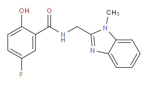 5-fluoro-2-hydroxy-N-((1-methyl-1H-benzo[d]imidazol-2-yl)methyl)benzamide