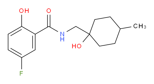 5-fluoro-2-hydroxy-N-((1-hydroxy-4-methylcyclohexyl)methyl)benzamide