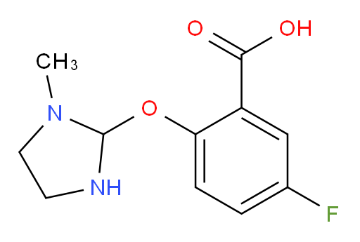 5-fluoro-2-((1-methylimidazolidin-2-yl)oxy)benzoic acid