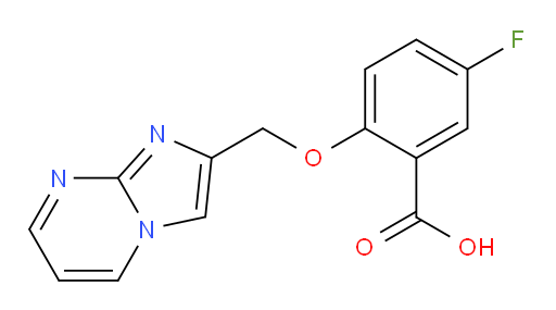 5-fluoro-2-(imidazo[1,2-a]pyrimidin-2-ylmethoxy)benzoic acid