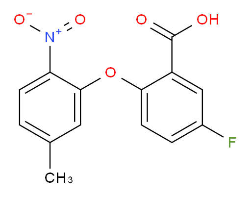 5-fluoro-2-(5-methyl-2-nitrophenoxy)benzoic acid