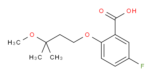 5-fluoro-2-(3-methoxy-3-methylbutoxy)benzoic acid