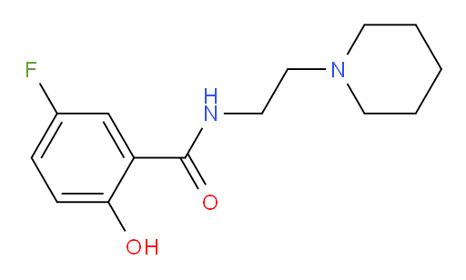 5-fluoro-2-hydroxy-N-(2-(piperidin-1-yl)ethyl)benzamide
