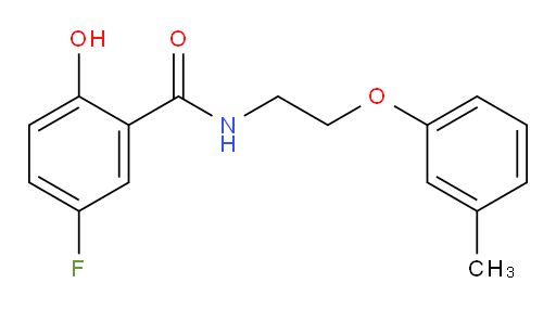 5-fluoro-2-hydroxy-N-(2-(m-tolyloxy)ethyl)benzamide