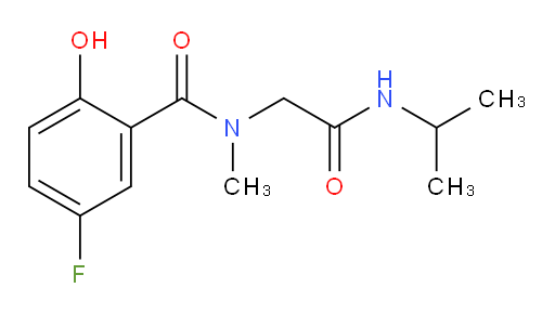 5-fluoro-2-hydroxy-N-(2-(isopropylamino)-2-oxoethyl)-N-methylbenzamide