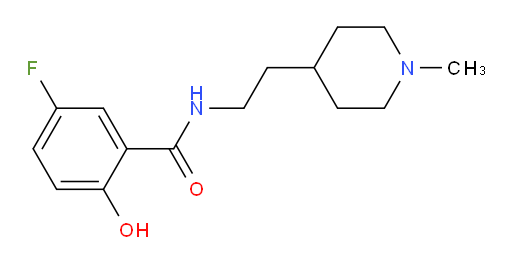5-fluoro-2-hydroxy-N-(2-(1-methylpiperidin-4-yl)ethyl)benzamide