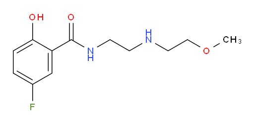 5-fluoro-2-hydroxy-N-(2-((2-methoxyethyl)amino)ethyl)benzamide