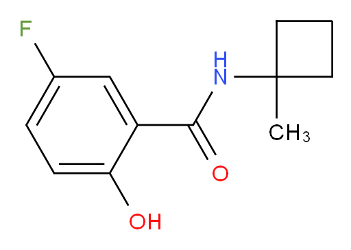 5-fluoro-2-hydroxy-N-(1-methylcyclobutyl)benzamide