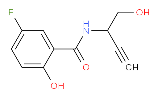 5-fluoro-2-hydroxy-N-(1-hydroxybut-3-yn-2-yl)benzamide