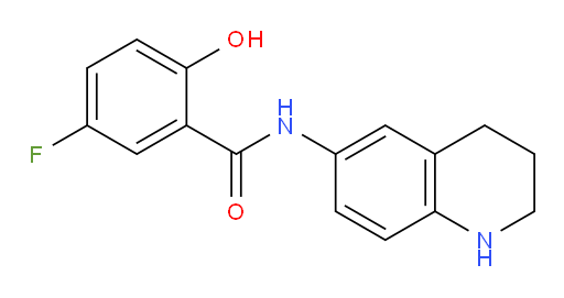 5-fluoro-2-hydroxy-N-(1,2,3,4-tetrahydroquinolin-6-yl)benzamide