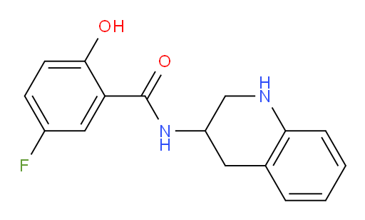 5-fluoro-2-hydroxy-N-(1,2,3,4-tetrahydroquinolin-3-yl)benzamide