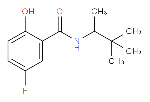 N-(3,3-dimethylbutan-2-yl)-5-fluoro-2-hydroxybenzamide