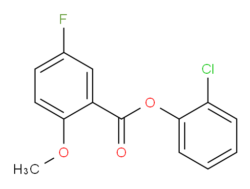 2-chlorophenyl 5-fluoro-2-methoxybenzoate