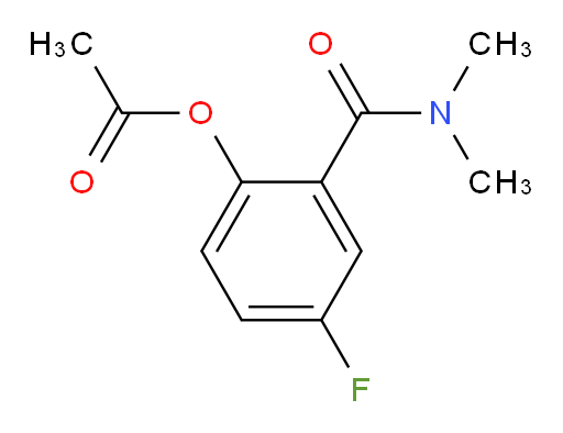 2-(dimethylcarbamoyl)-4-fluorophenyl acetate