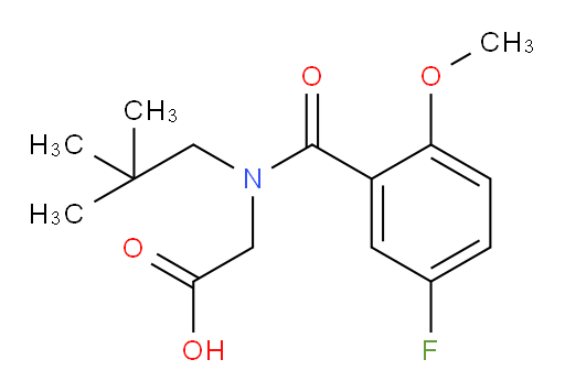 2-(5-fluoro-2-methoxy-N-neopentylbenzamido)acetic acid