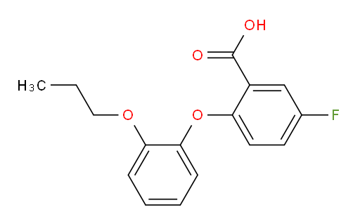 5-fluoro-2-(2-propoxyphenoxy)benzoic acid