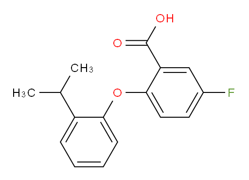 5-fluoro-2-(2-isopropylphenoxy)benzoic acid