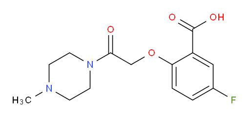 5-fluoro-2-(2-(4-methylpiperazin-1-yl)-2-oxoethoxy)benzoic acid