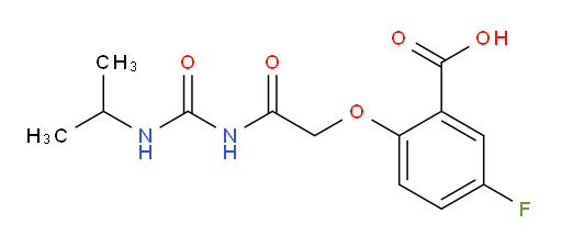 5-fluoro-2-(2-(3-isopropylureido)-2-oxoethoxy)benzoic acid