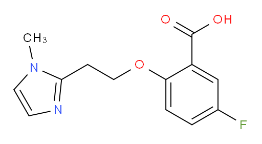 5-fluoro-2-(2-(1-methyl-1H-imidazol-2-yl)ethoxy)benzoic acid